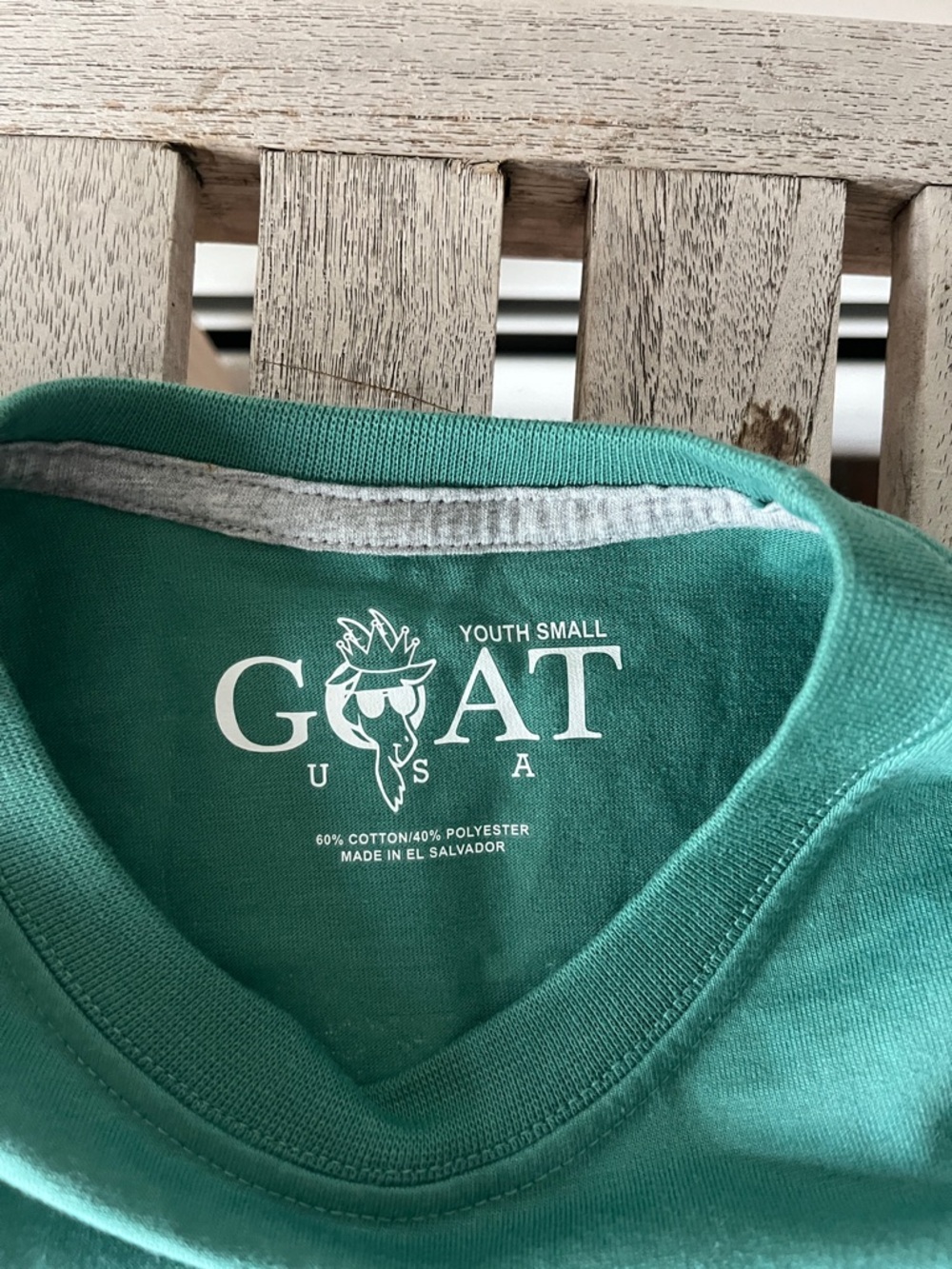 GOAT USA Kids Graphic Tee Mushroom Goat Green Youth Small YS NWT - Picture 7 of 11
